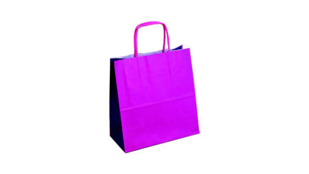 Shopper in carta kraft viola/viola scuro