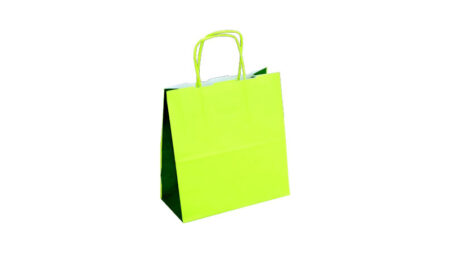 Shopper in carta kraft verde/verde scuro