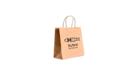 Sacchetti in carta kraft personalizzabili avana o bianca